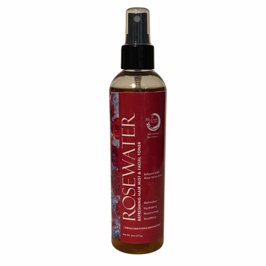 Rosewater Refreshing Hair Mist & Facial Toner